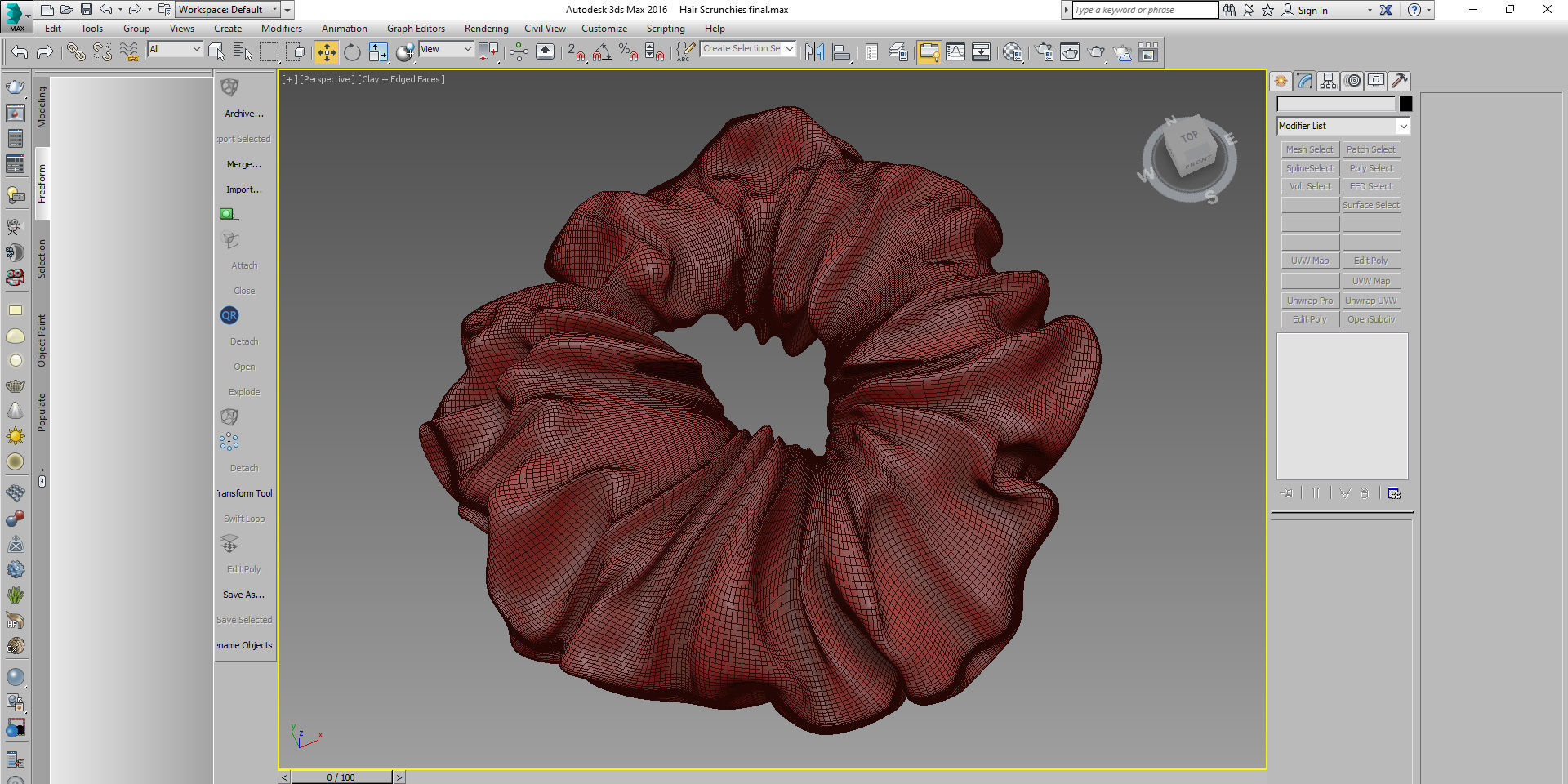 Hair Scrunchies 3d model 3D model_6