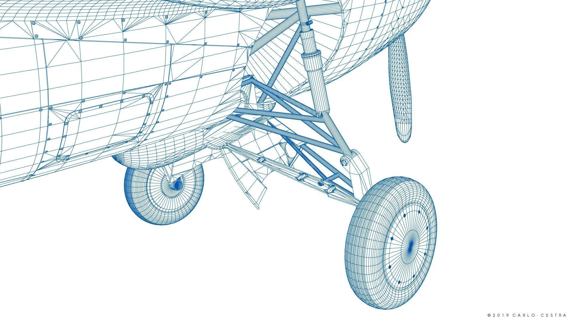 F4F-3 WILDCAT 72F2 Low-poly 3D model_52