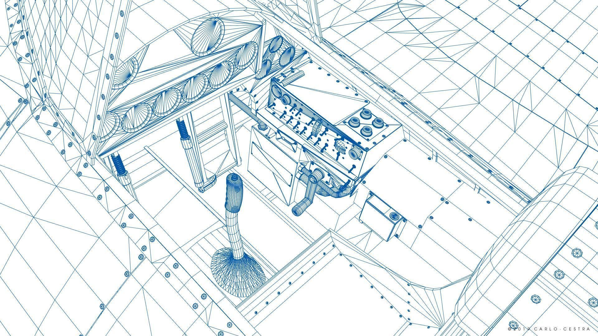 F4F-3 WILDCAT 72F2 Low-poly 3D model_70