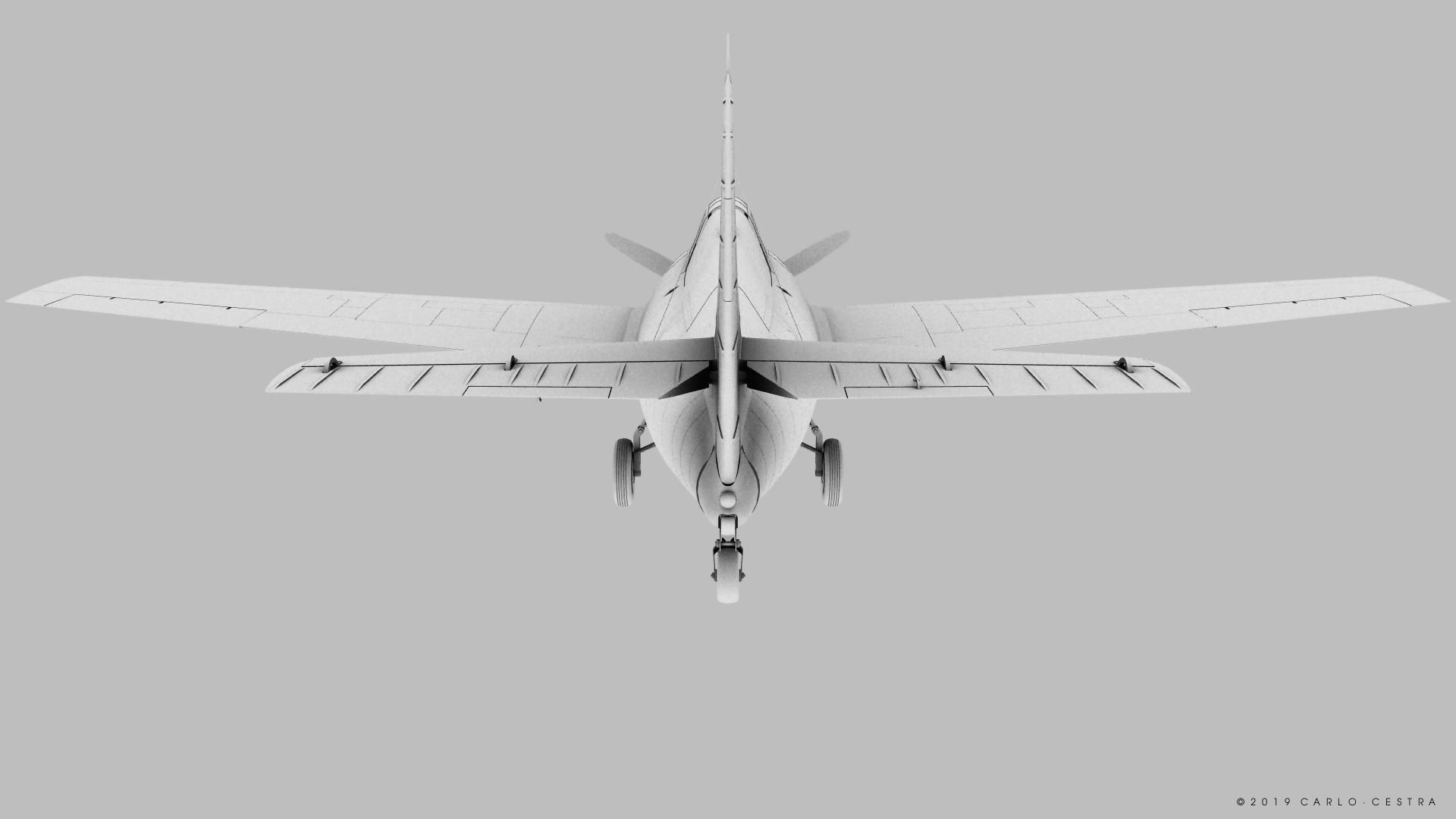 F4F-3 WILDCAT 72F2 Low-poly 3D model_38