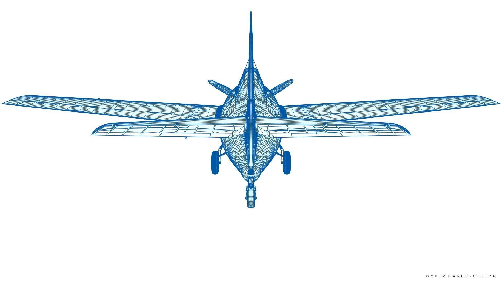 F4F-3 WILDCAT 72F2 Low-poly 3D model_63