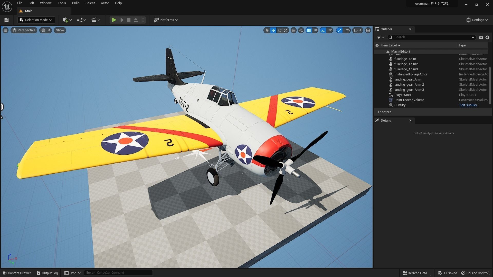 F4F-3 WILDCAT 72F2 Low-poly 3D model_22