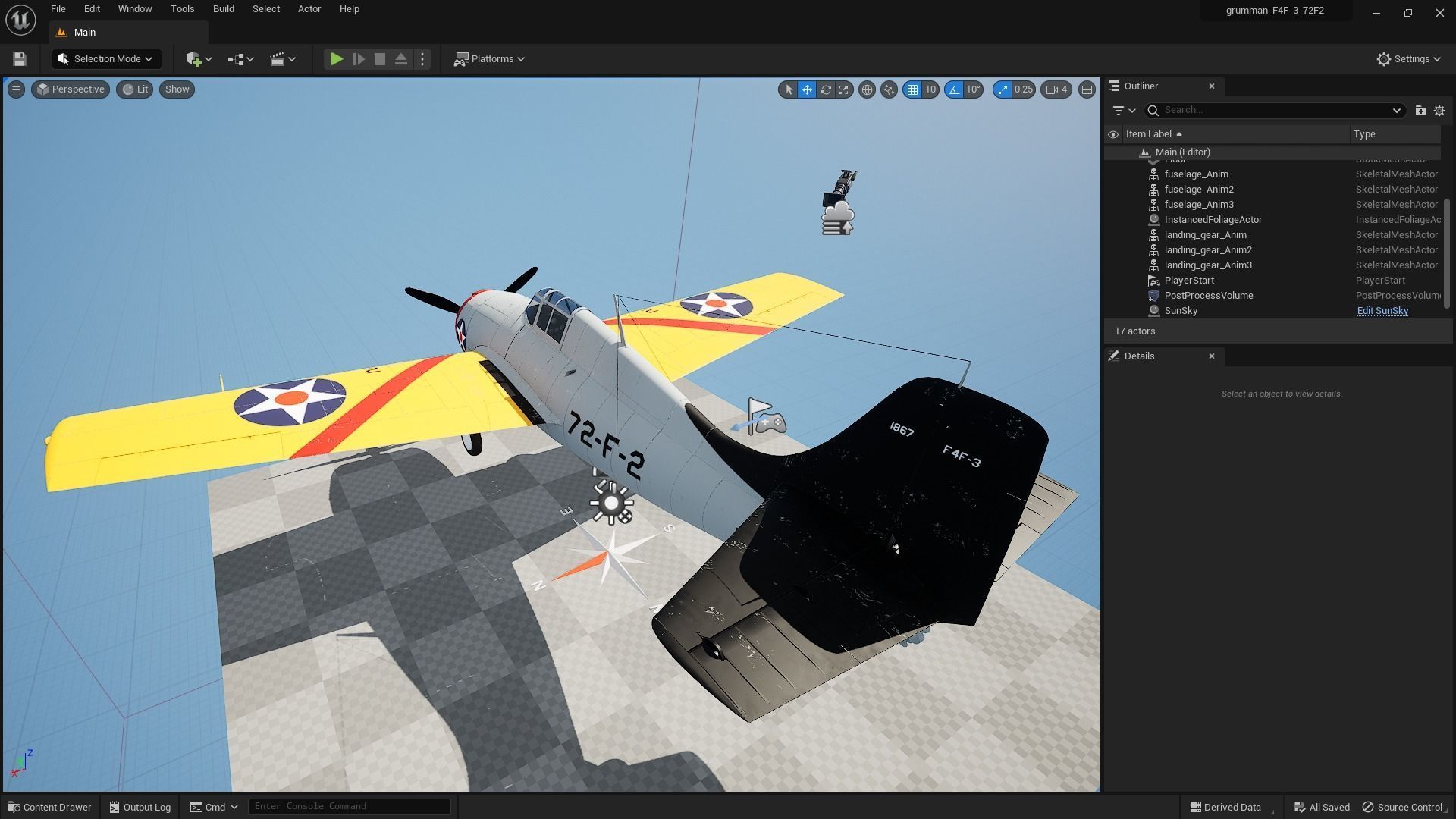 F4F-3 WILDCAT 72F2 Low-poly 3D model_23