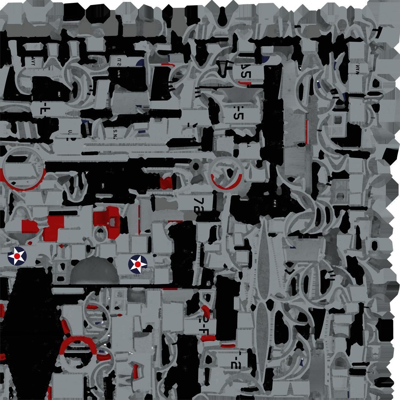 F4F-3 WILDCAT 72F2 Low-poly 3D model_28