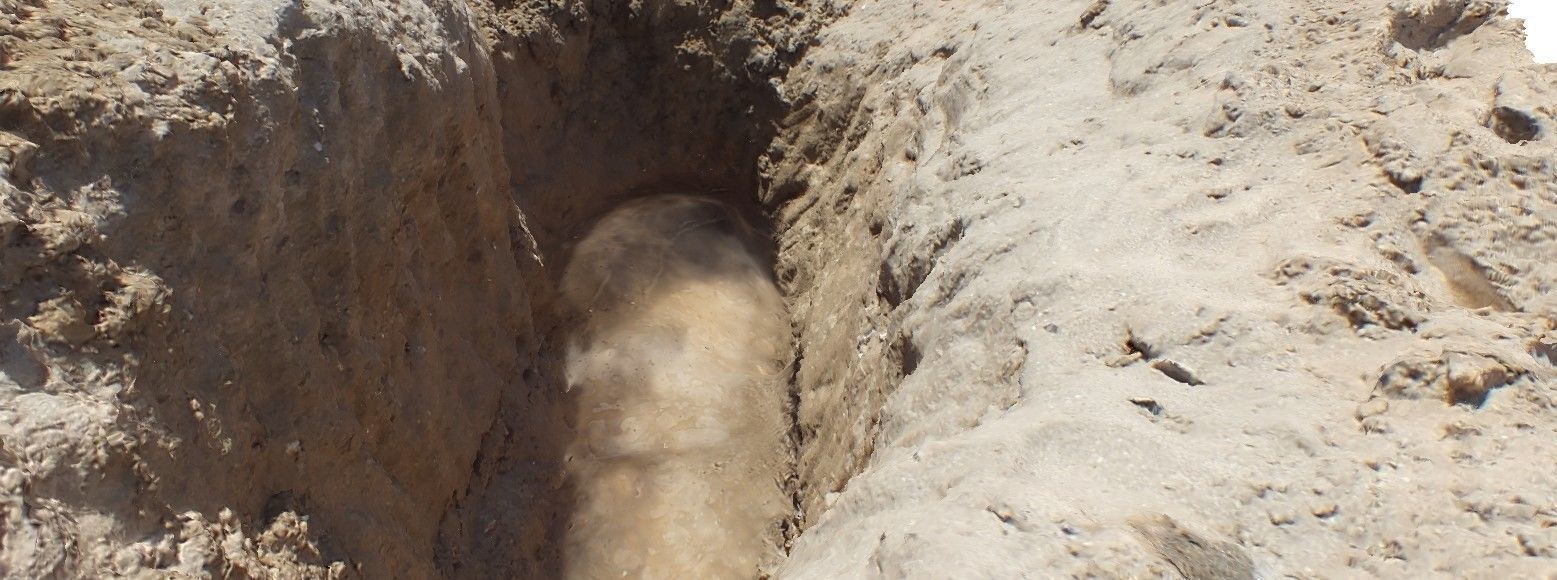 Beach sand hole 3D scan Low-poly 3D model_3