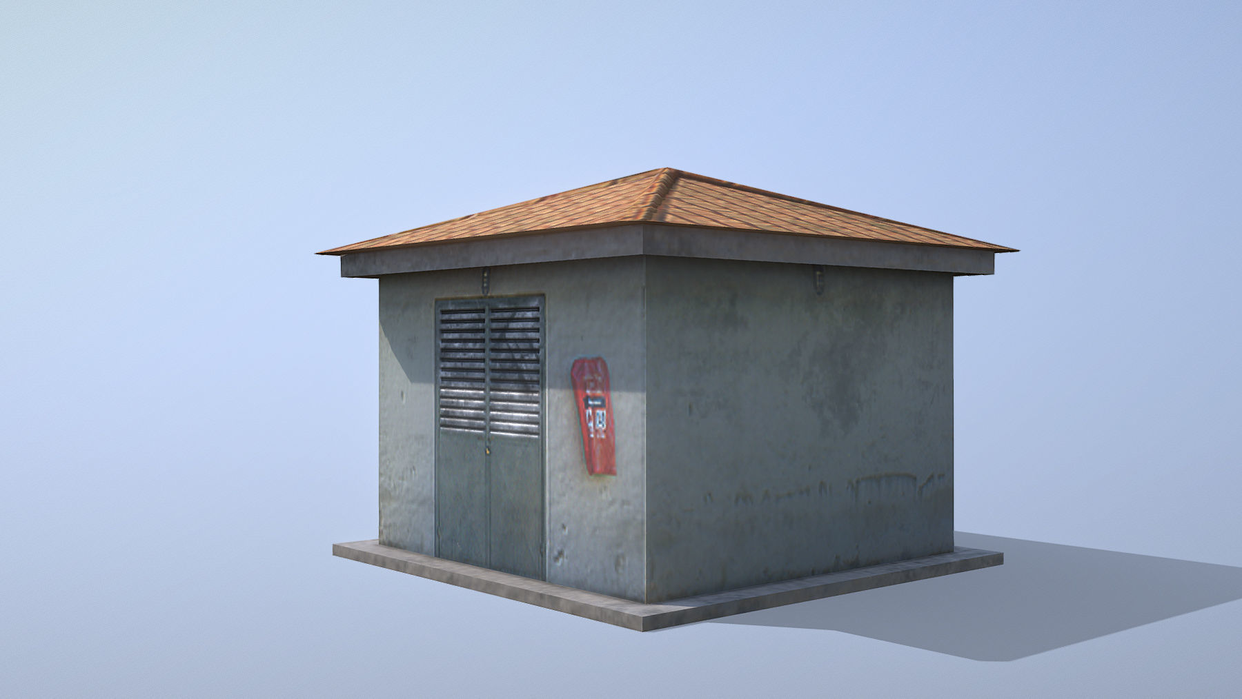 MilitaryBase PortoVelho Transformer Low-poly 3D model_2