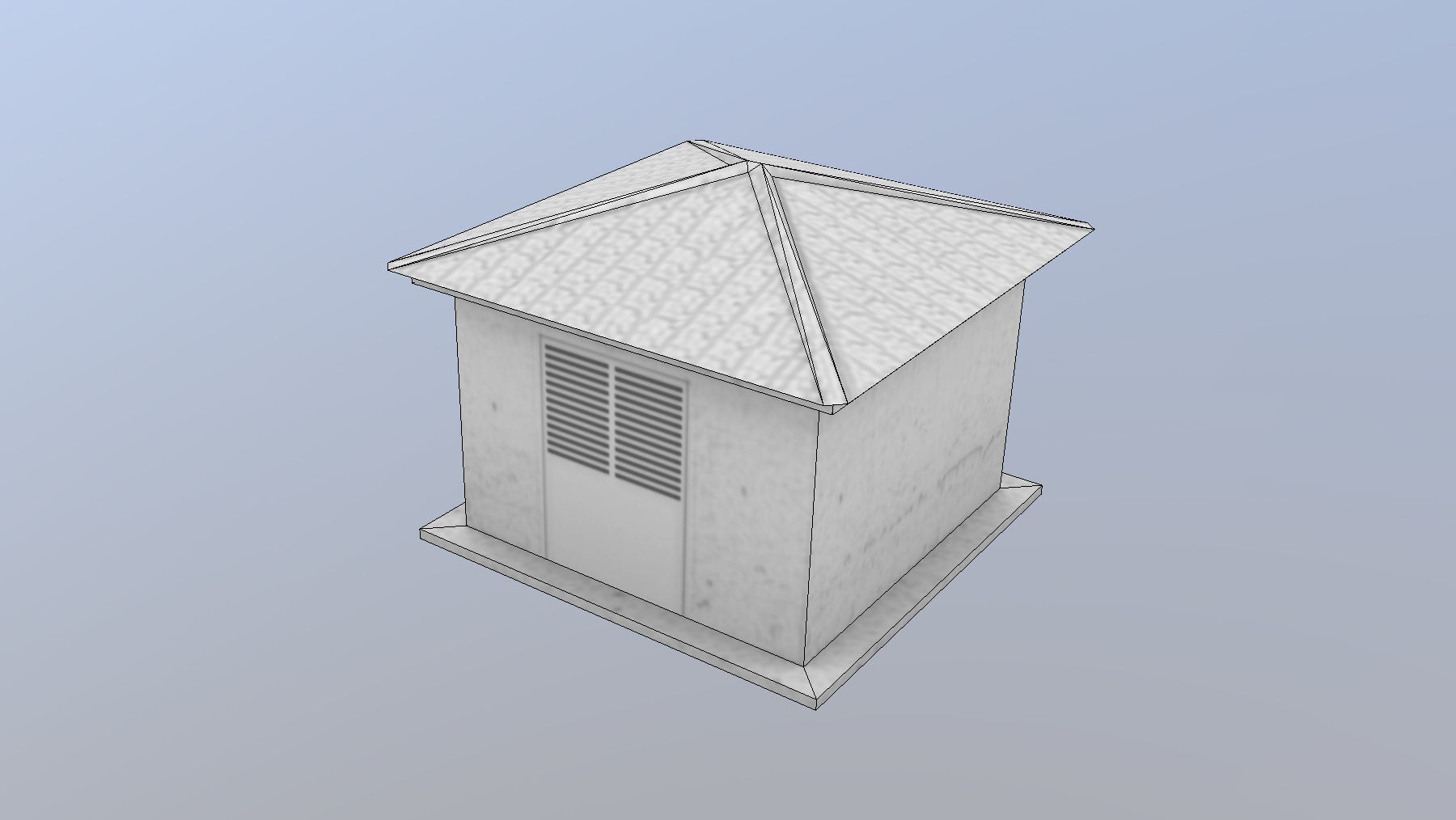 MilitaryBase PortoVelho Transformer Low-poly 3D model_9