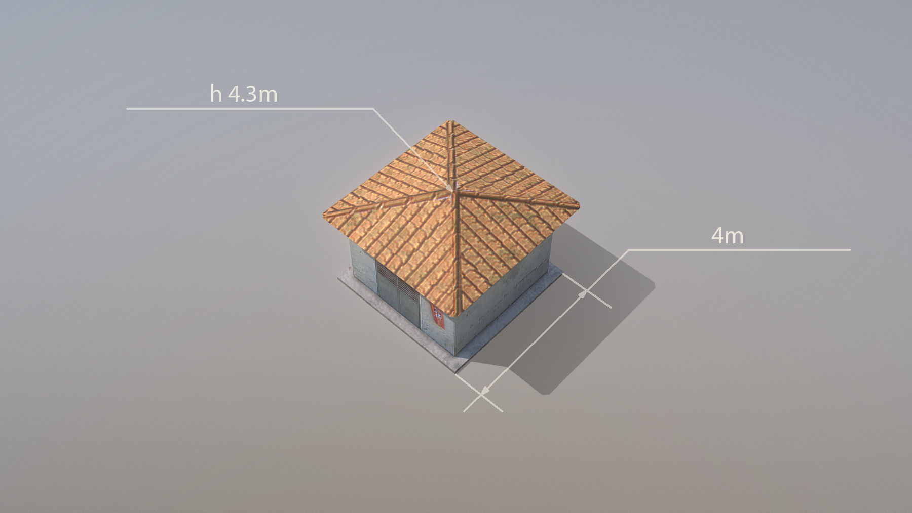 MilitaryBase PortoVelho Transformer Low-poly 3D model_5