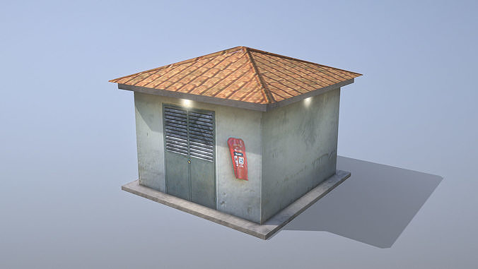 MilitaryBase PortoVelho Transformer Low-poly 3D model