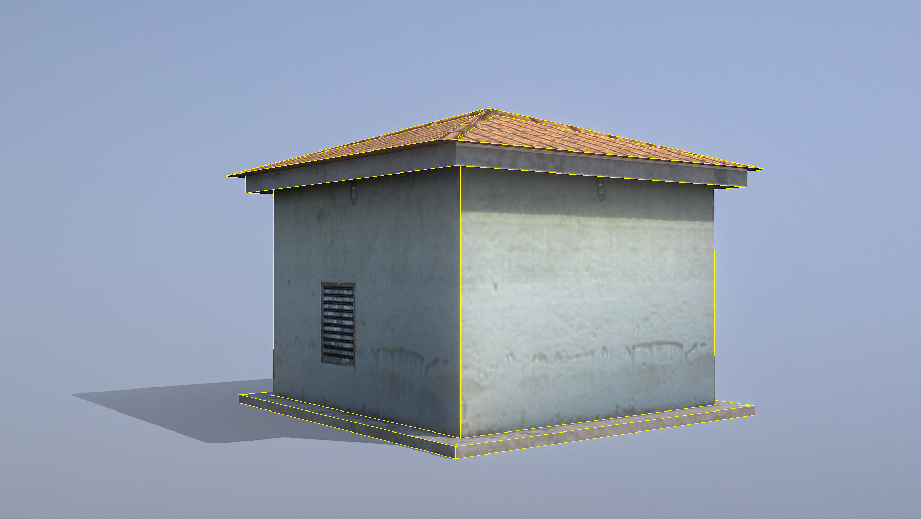 MilitaryBase PortoVelho Transformer Low-poly 3D model_7