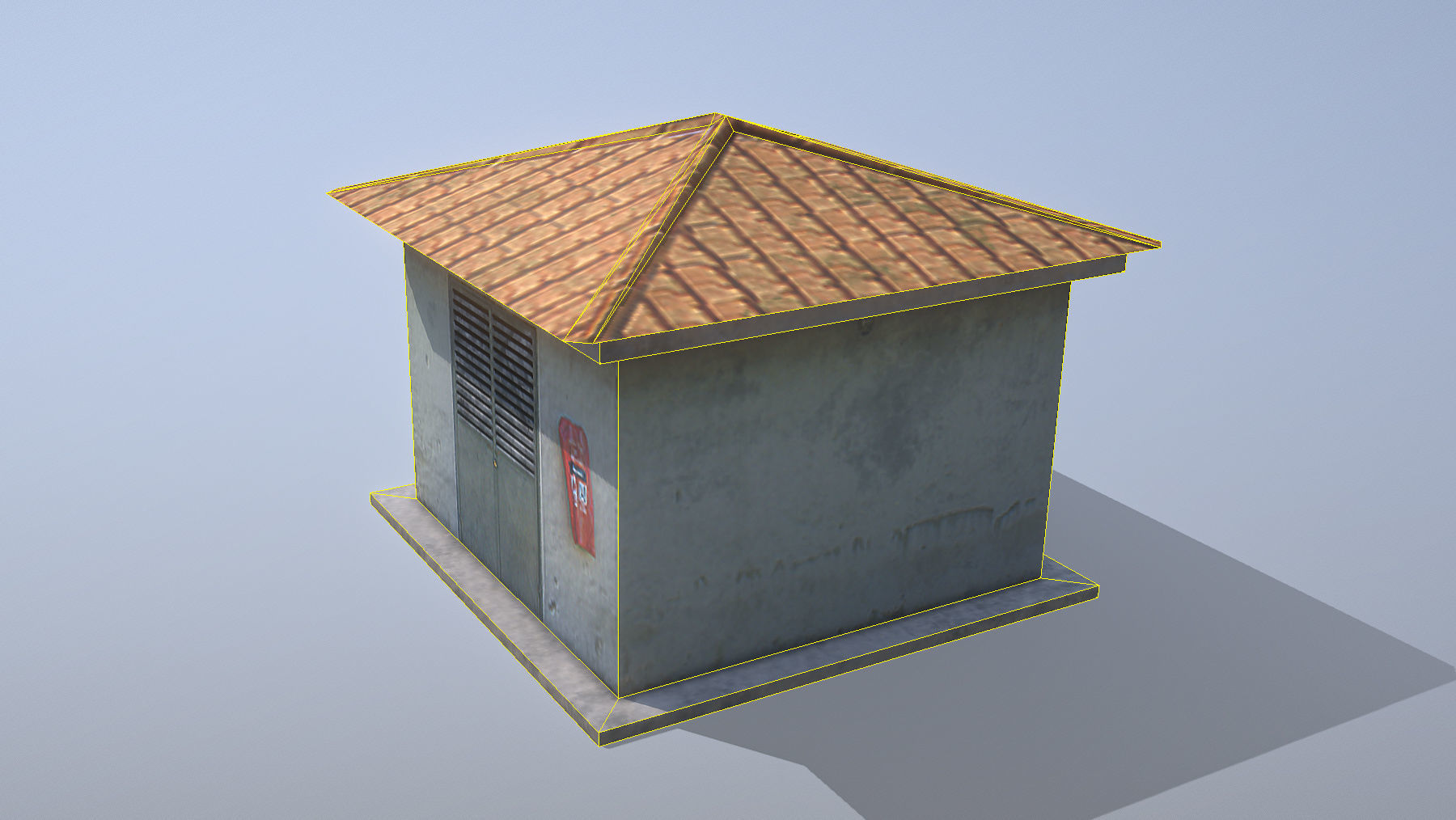 MilitaryBase PortoVelho Transformer Low-poly 3D model_6