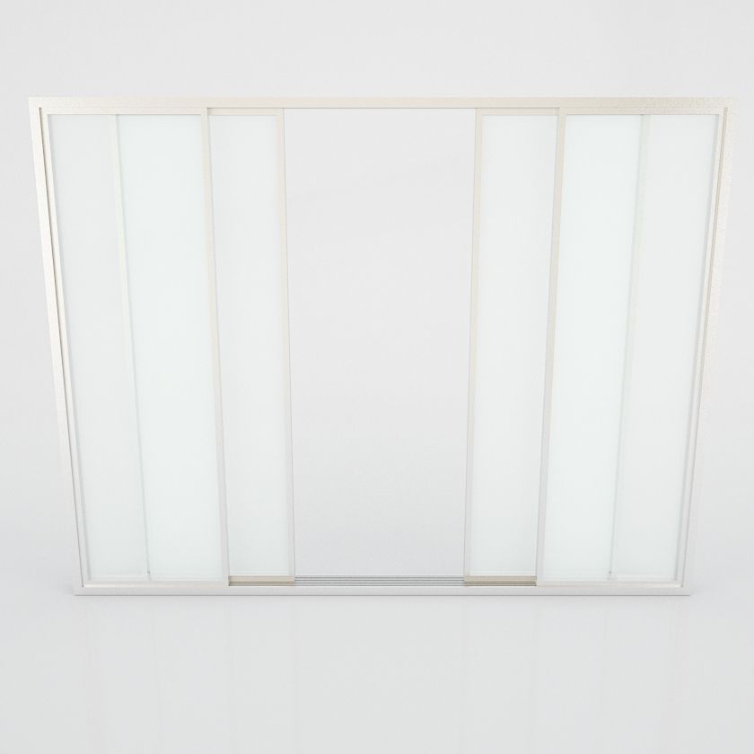 windrow sliding glass doors Free 3D model_1