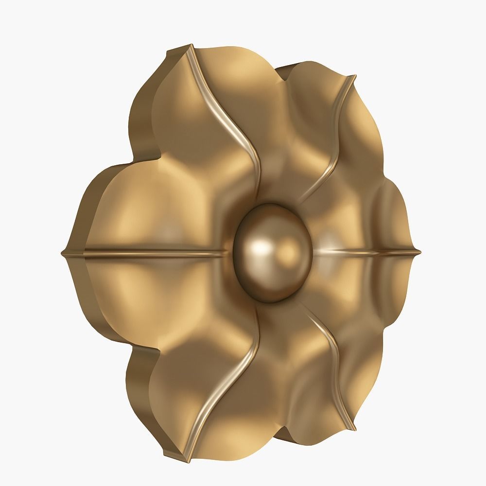 Rosette for cnc 3D print model_3