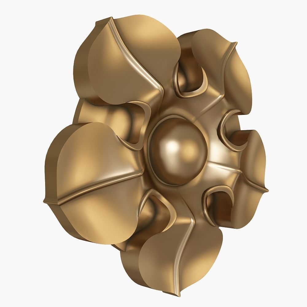 Rosette for cnc 3D print model_2