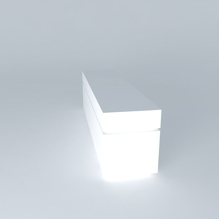 Showcase 240 cm cabinet 3D model_2