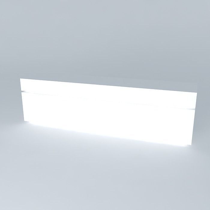 Showcase 240 cm cabinet 3D model_1