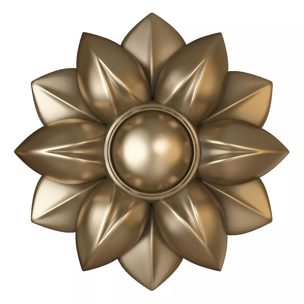 cnc flower rosette 3D print model_0