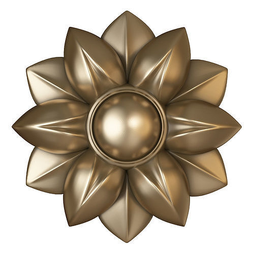cnc flower rosette 3D print model