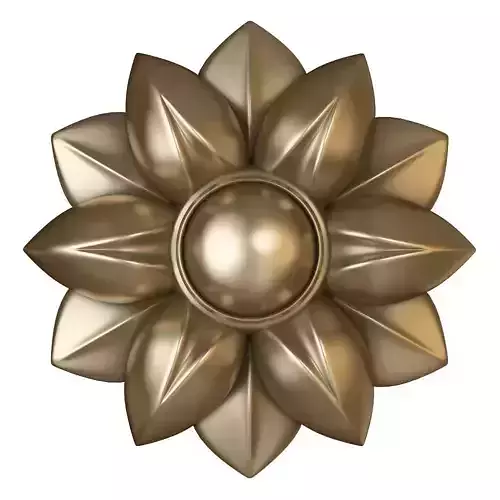 cnc flower rosette 3D print model