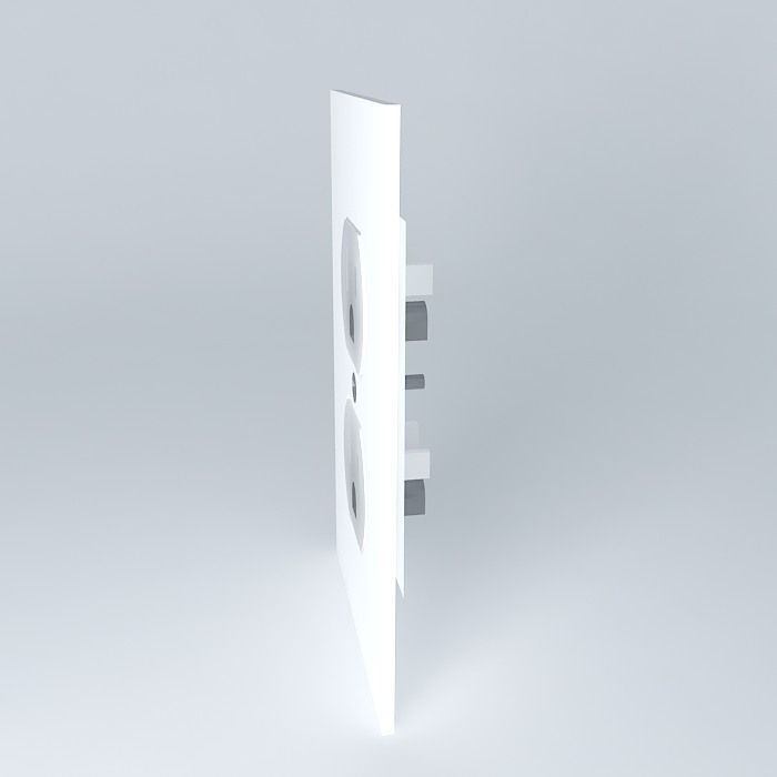Complete US 120 V Socket Free 3D model_2