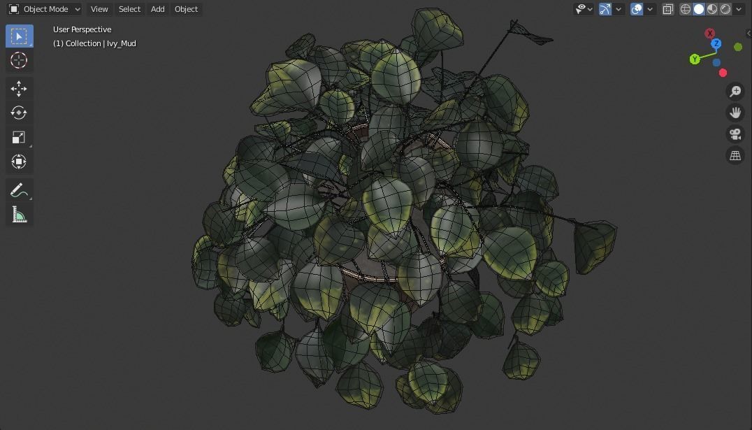 Pot with Plant 3D model_18