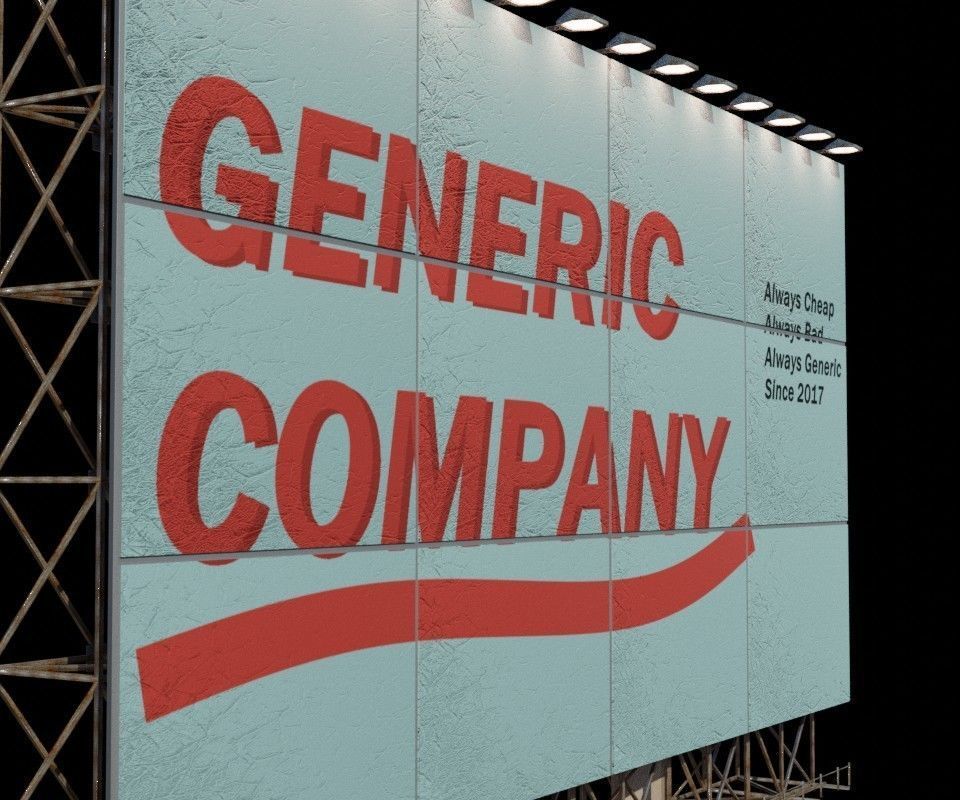 Billboard 3D model_2