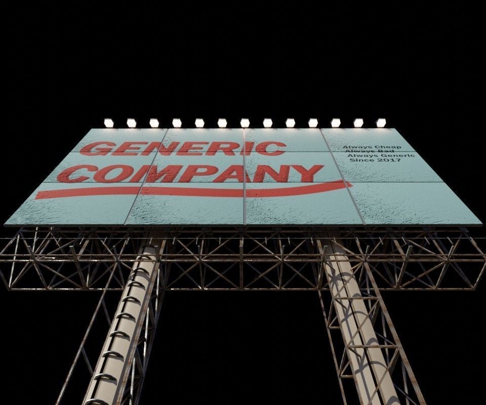 Billboard 3D model_4