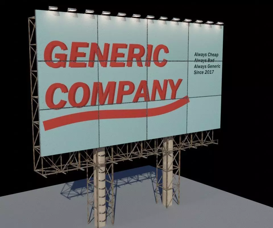 Billboard 3D model_0