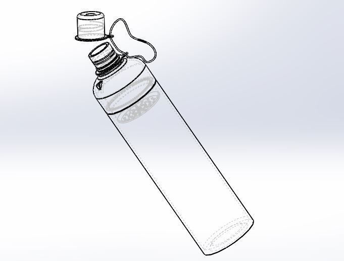 Sports and Official water bottle 3D model_23