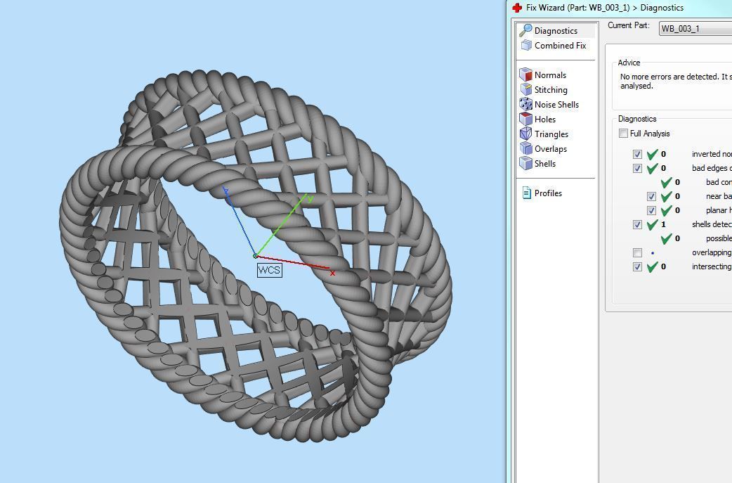 a pair of beautiful golden wicker wedding rings 3D print model_10