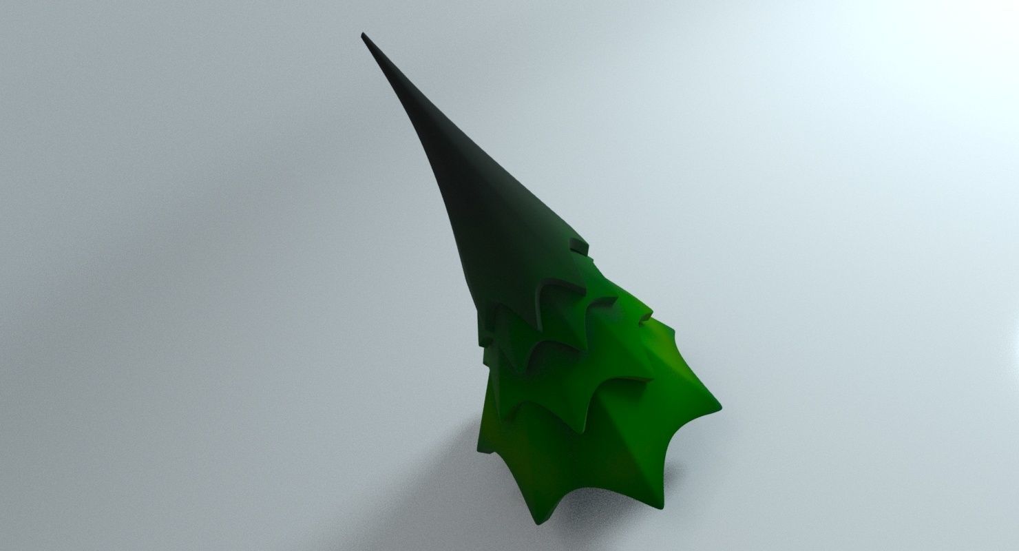 CartooN tree Low-poly 3D model_4