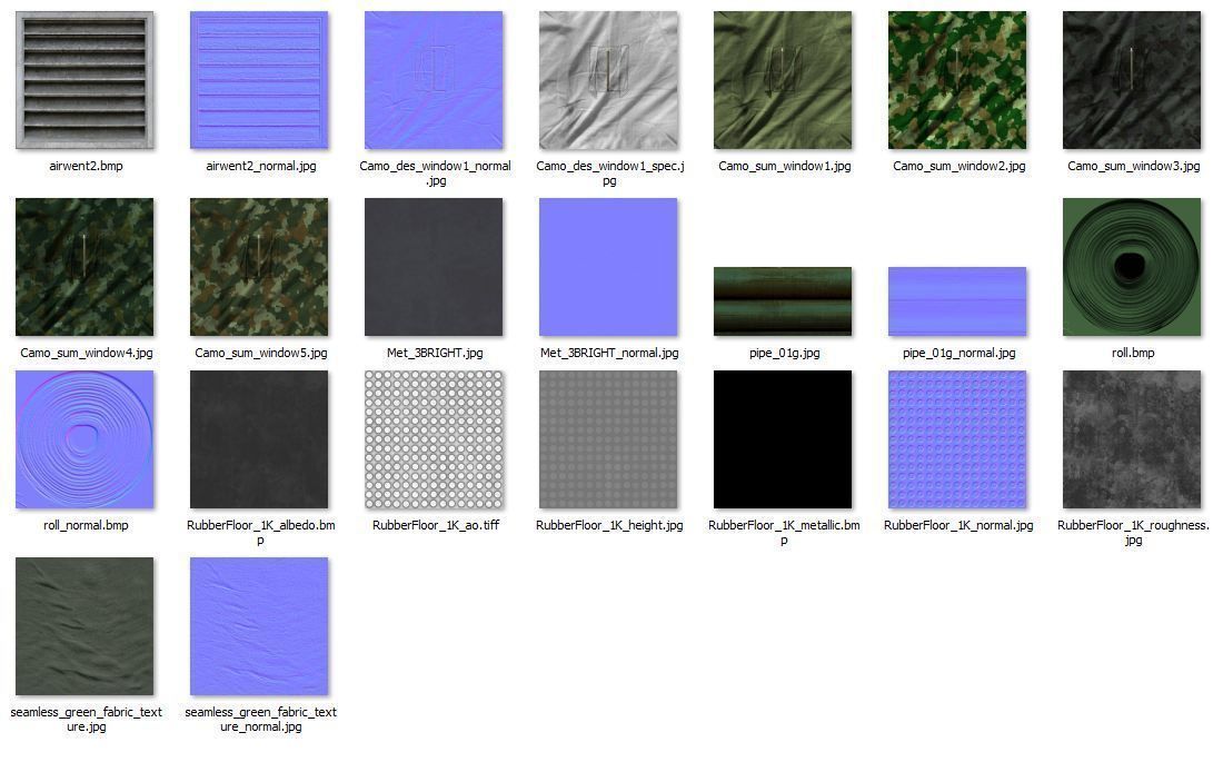 Military tent summer camo great for base - Low poly Low-poly 3D model_20