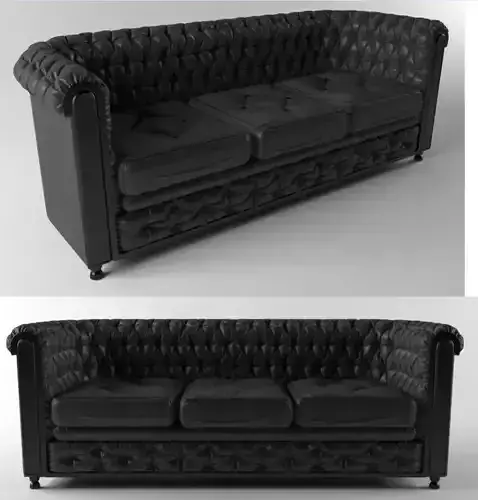 Chestfield black leather