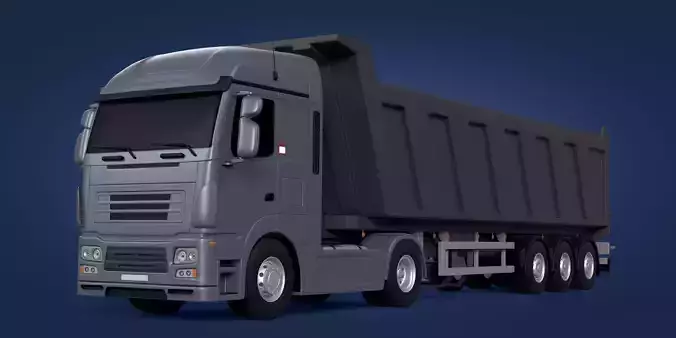 Generic Dump - Tipping - Grain - Construction Truck - Trailer 3D model