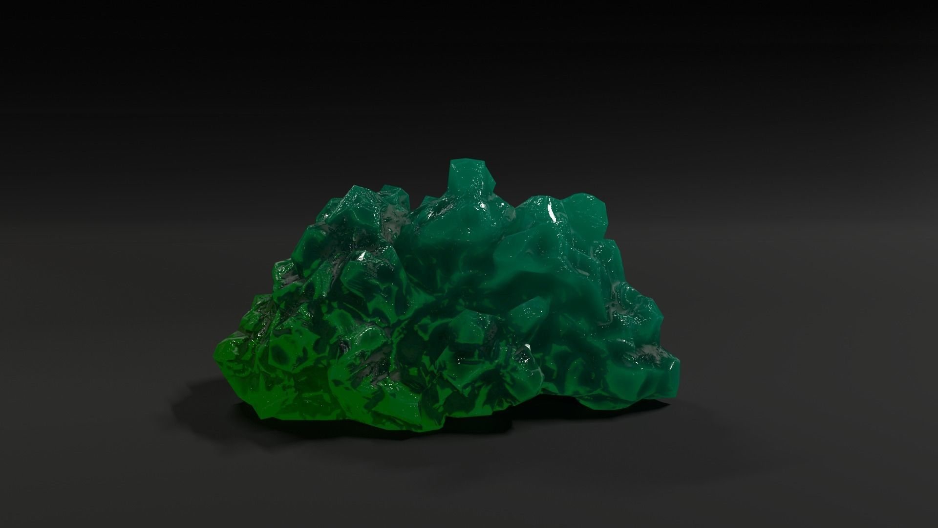 Crystal Rocks  game ready Low-poly 3D model_4