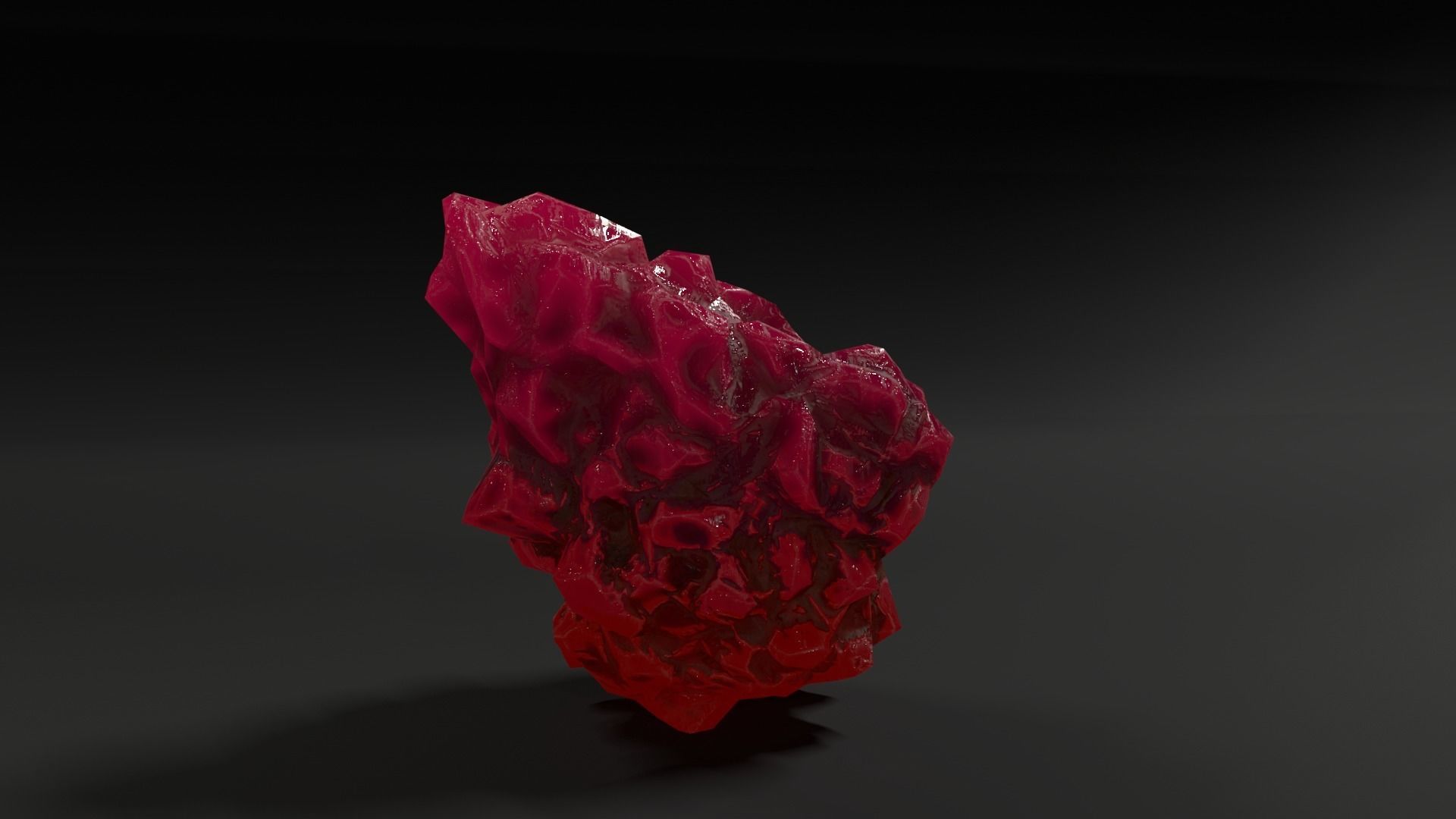 Crystal Rocks  game ready Low-poly 3D model_6