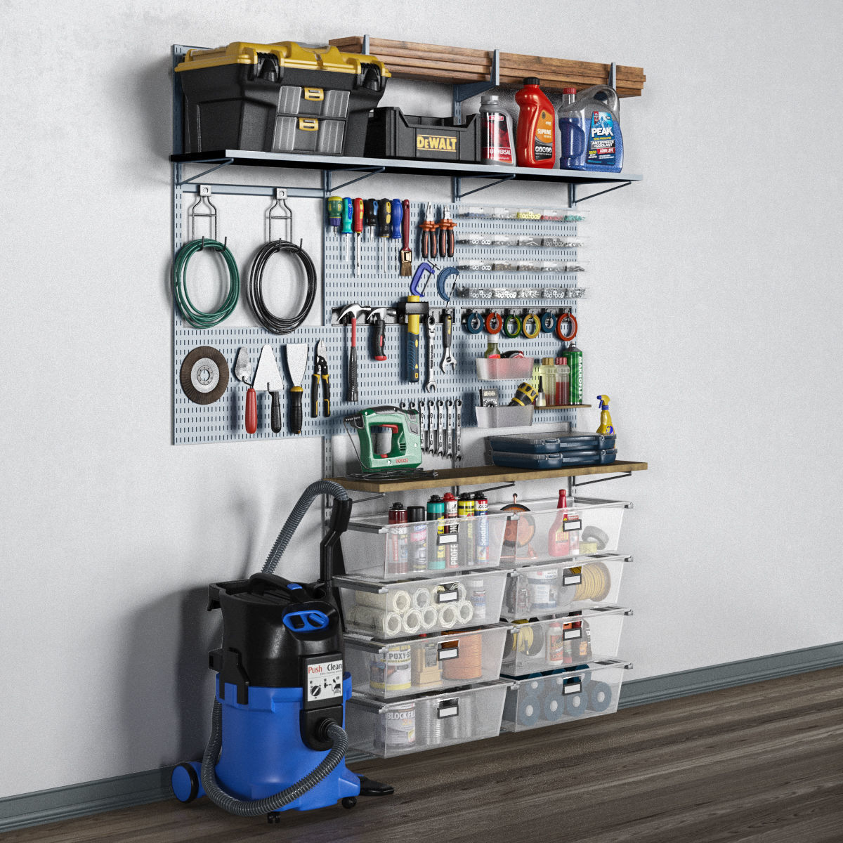 garage tools set 11 3D model_2