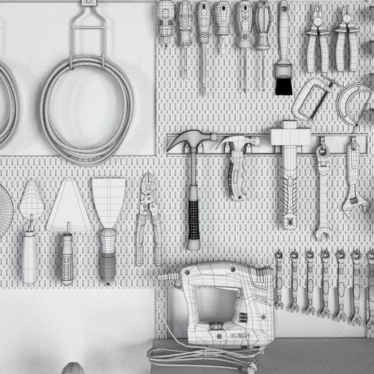 garage tools set 11 3D model_11