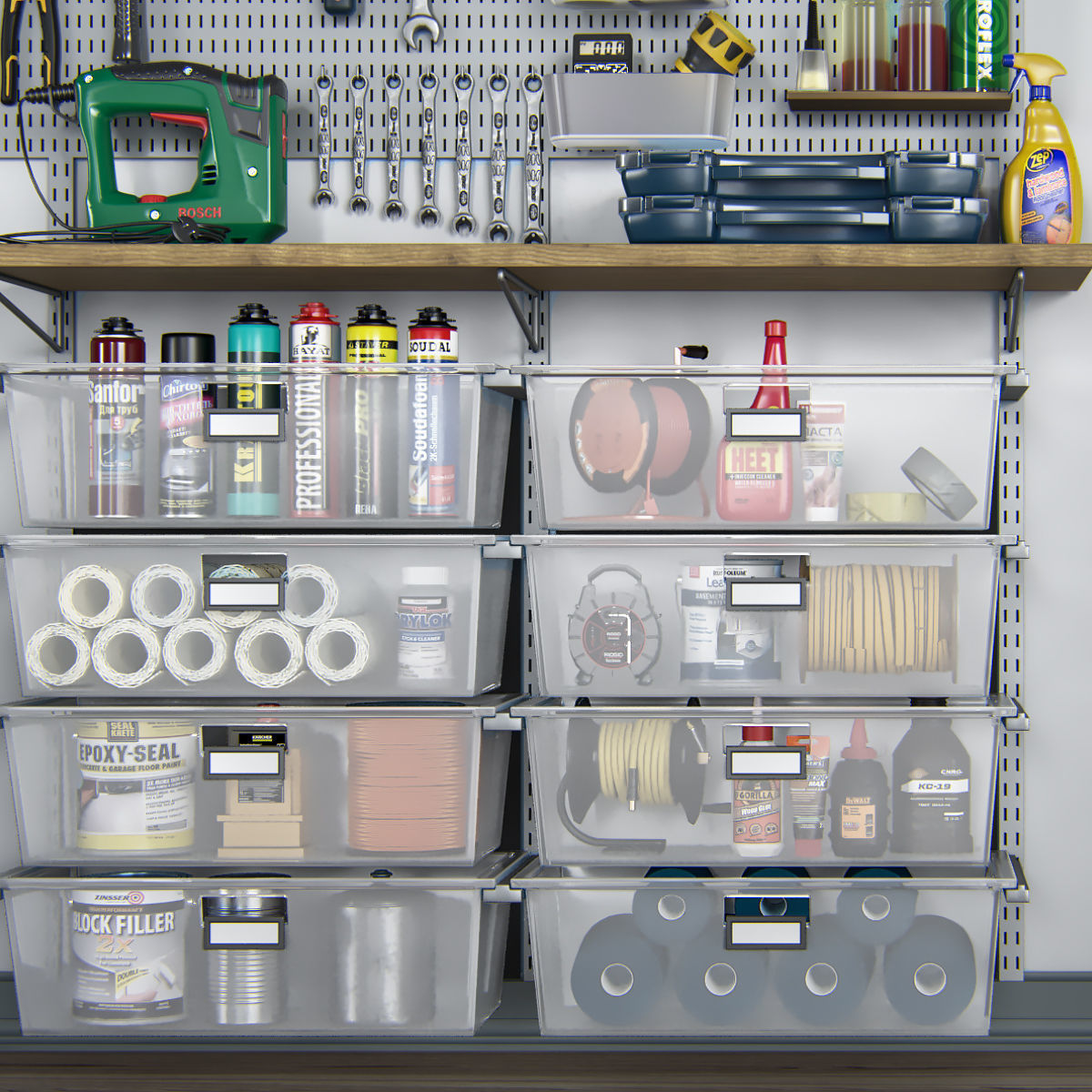 garage tools set 11 3D model_4