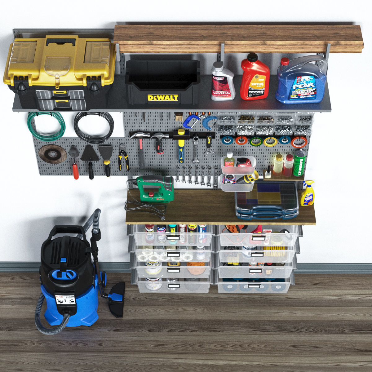 garage tools set 11 3D model_3