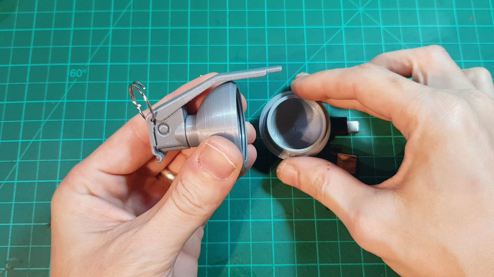 HAND GRENADE CONTAINER KEY CHAIN 3D print model_6