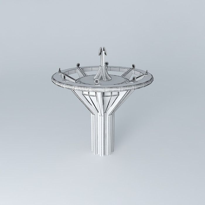 Multifunctional Water tower Free 3D model_4