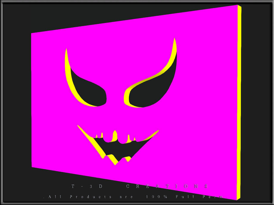 Flat Mask Low-poly 3D model_2