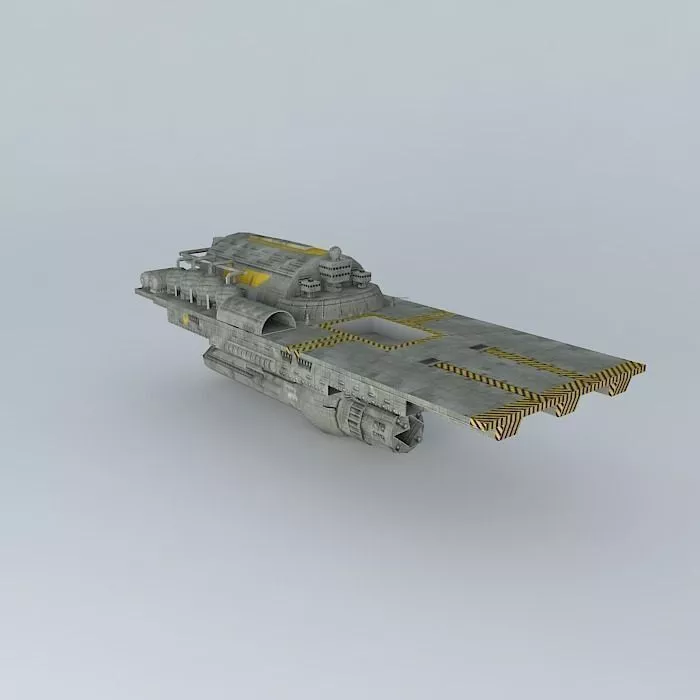 Hephastos-flattop spaceship Free 3D model
