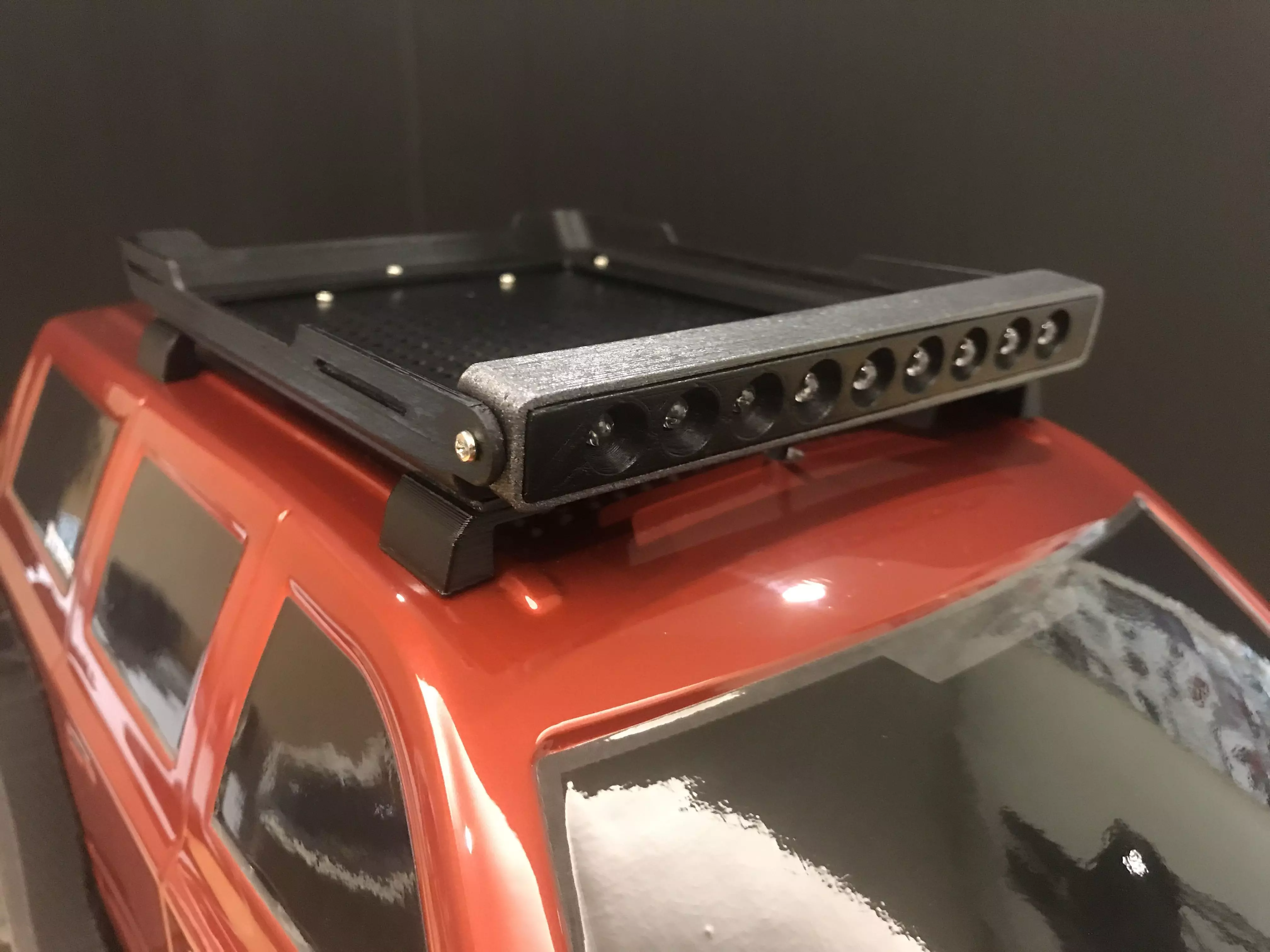 Redcat Everest Gen7 Roof Rack with LED Bar 3D print model_0