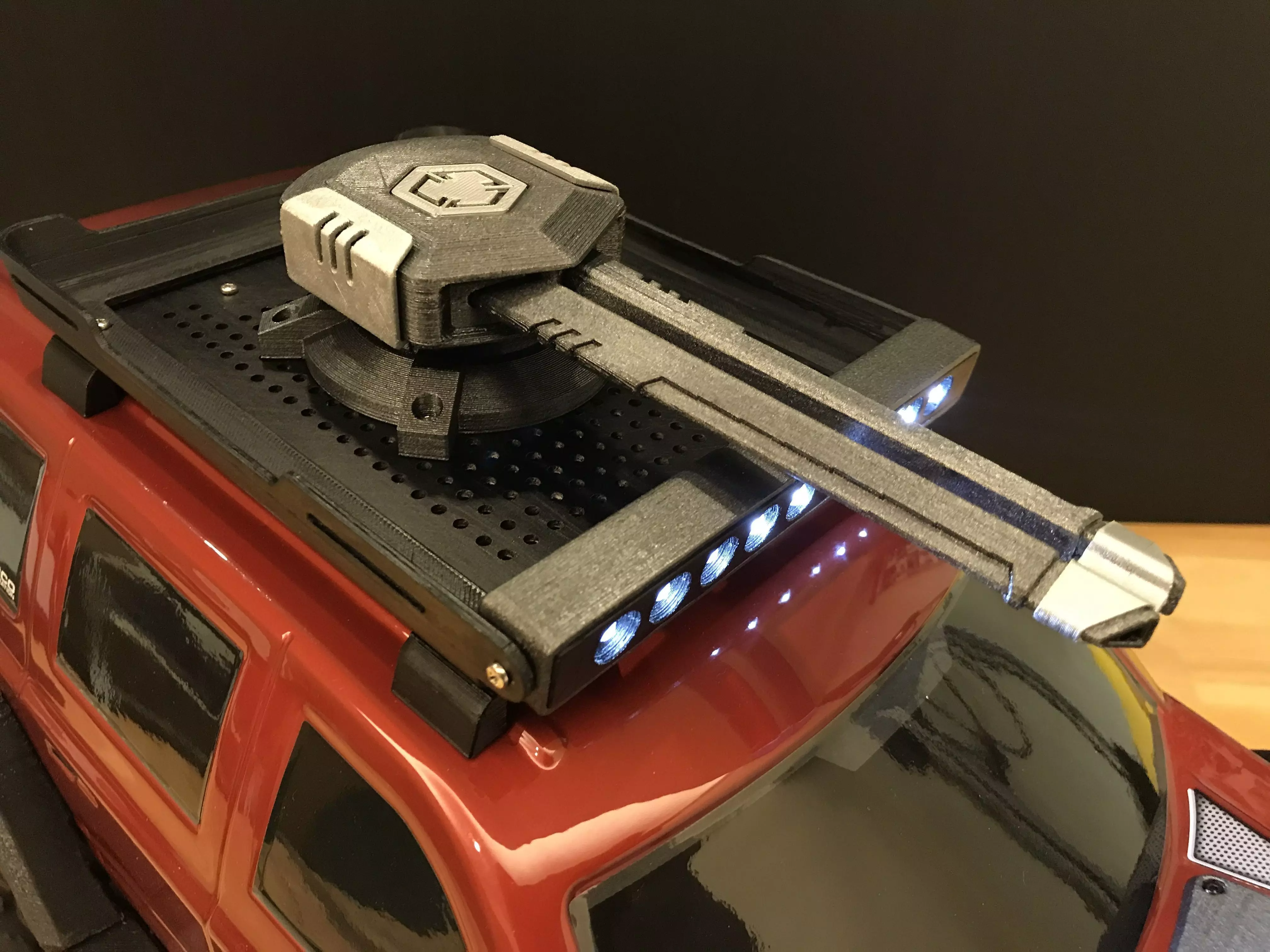RC crawler roof-mount sci-fi cannon  3D print model_0