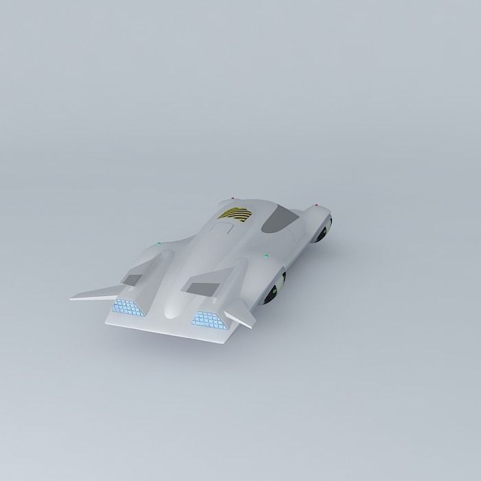 Flying Car Free 3D model_1