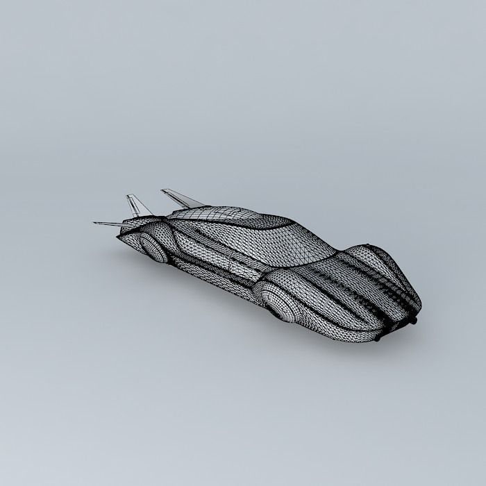 Flying Car Free 3D model_3