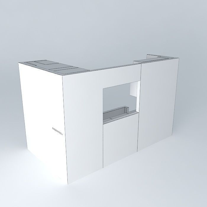 Kitchen project 3D model_3