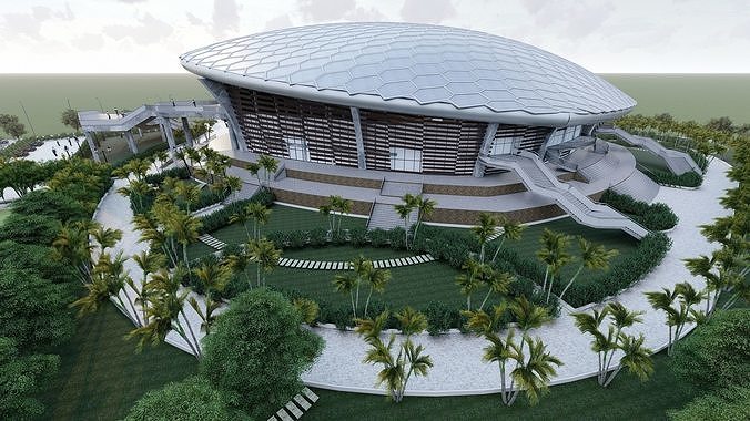 Crab Sports Stadium 3D model